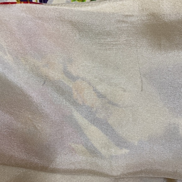 Johnny Was Silk Floral Midi Dress M Multi Colors Crochet & Embroidered Tank - Picture 11 of 12